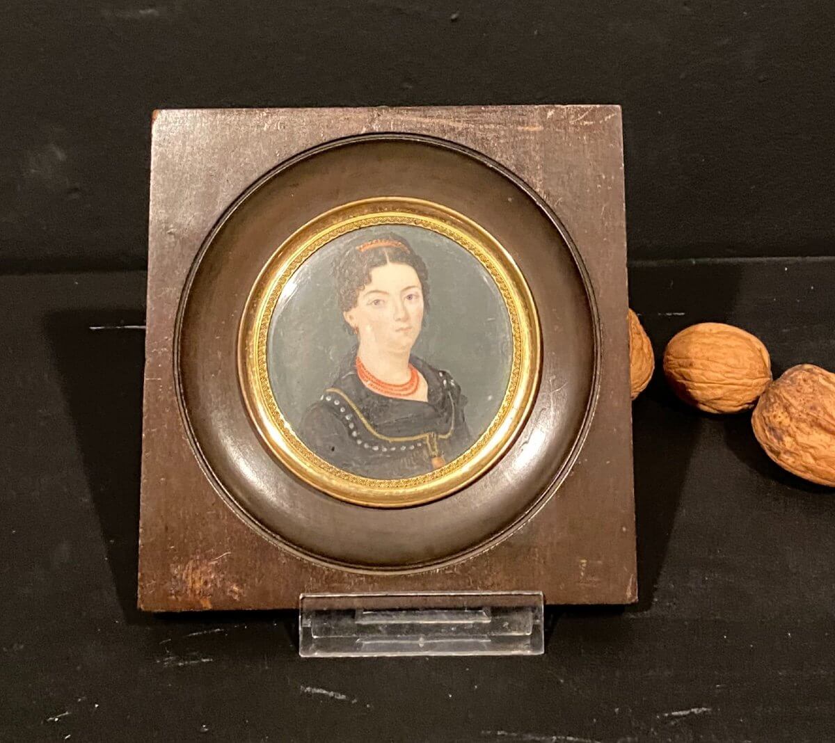 Miniature, Portrait De Femme,xix° Siècle