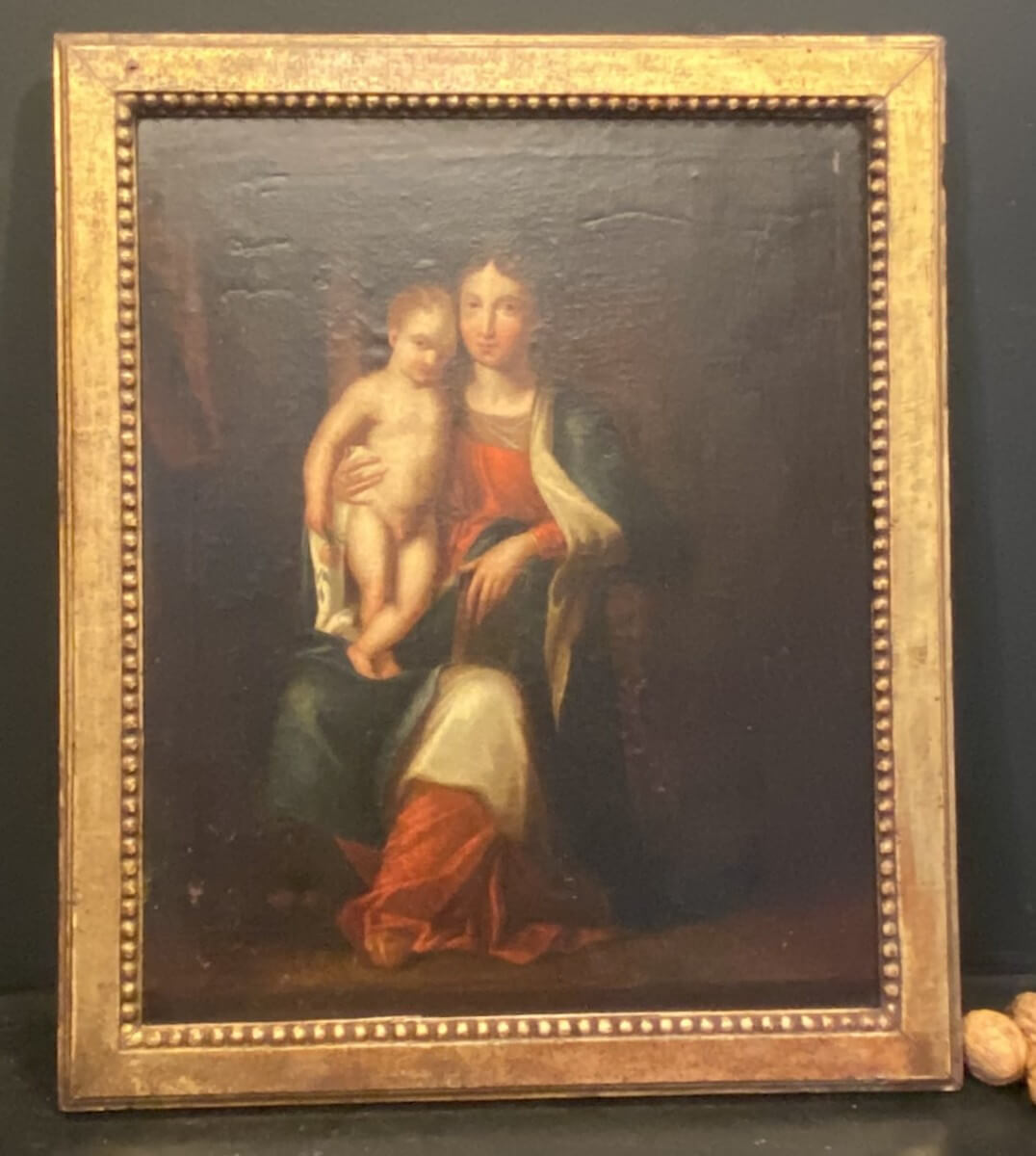 Tableau, Peinture d'Une Vierge à l'Enfant