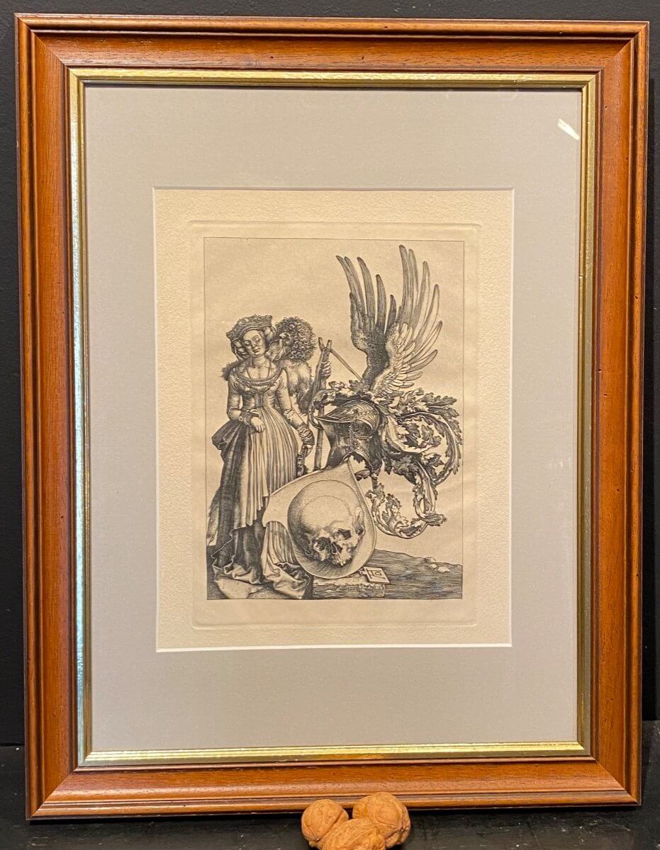 Gravure De Dürer, Les Armoiries De La Mort, XIX°