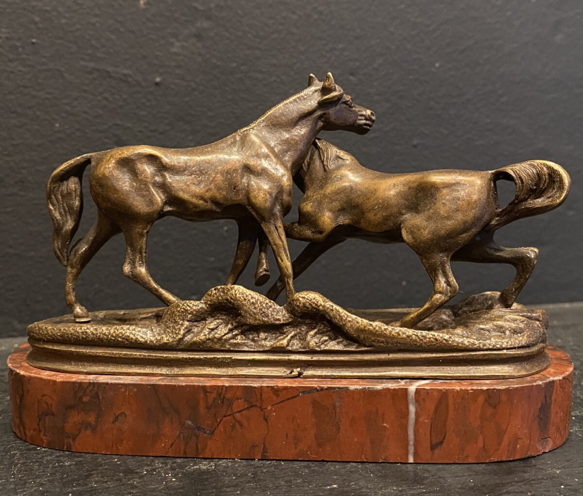deux chevaux, petit bronze