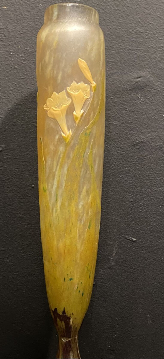Vase Daum accidenté