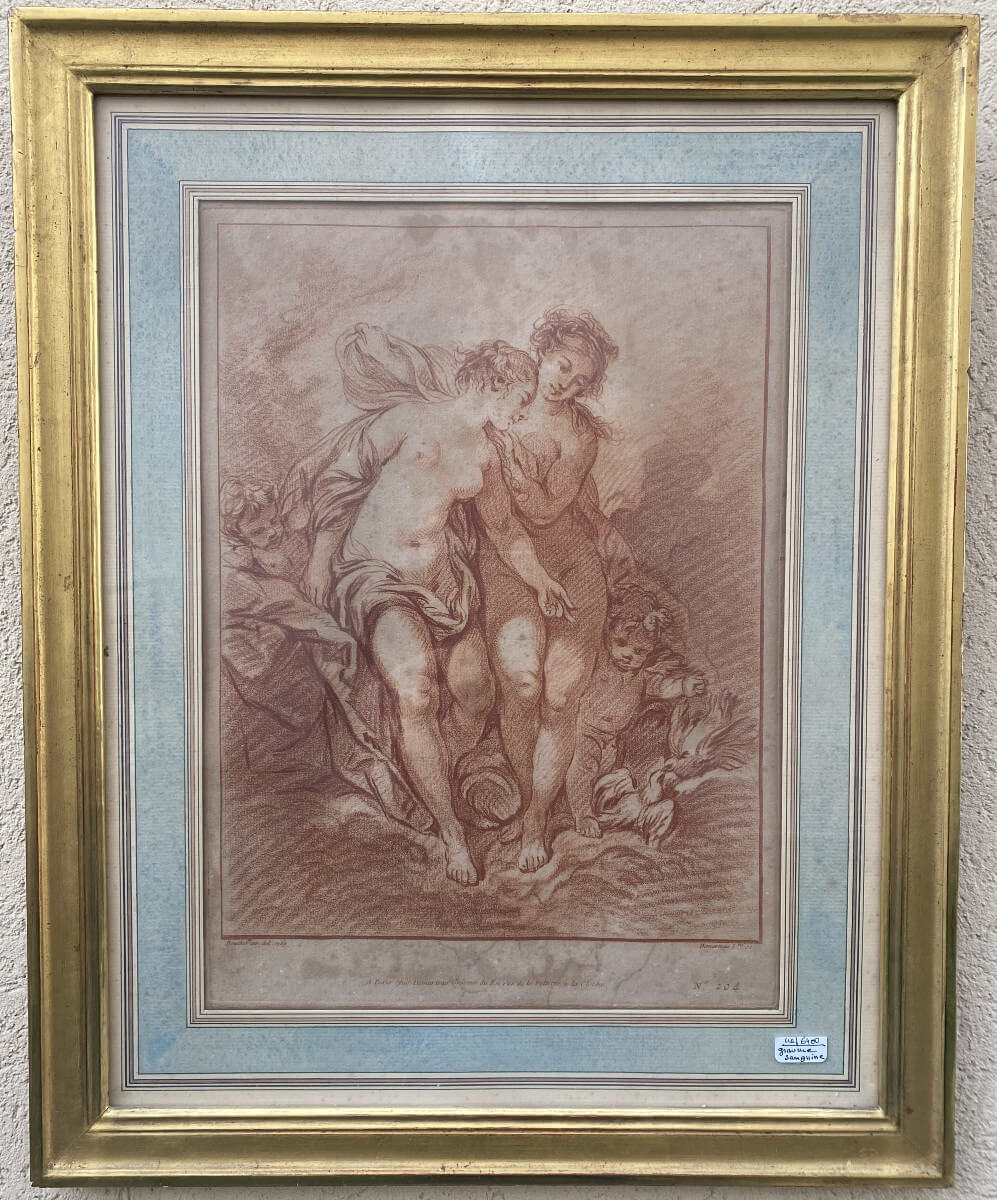 gravure sanguine de Boucher XVIII°