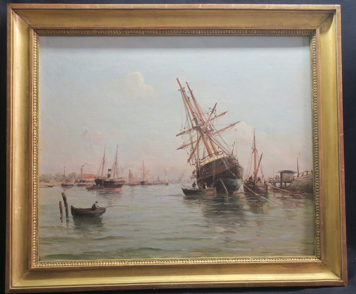 tableau, peinture marine du XIX°