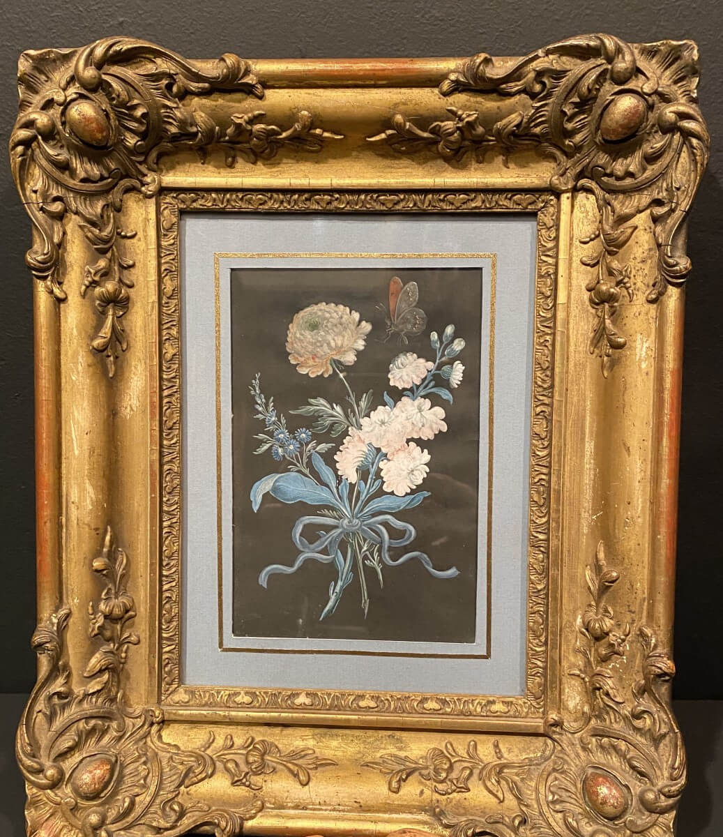 tableau, petite gouache XVIII°