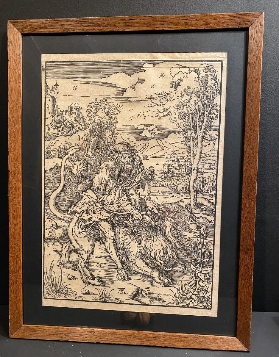 gravure, la tentation de saint Antoine de A Dürer