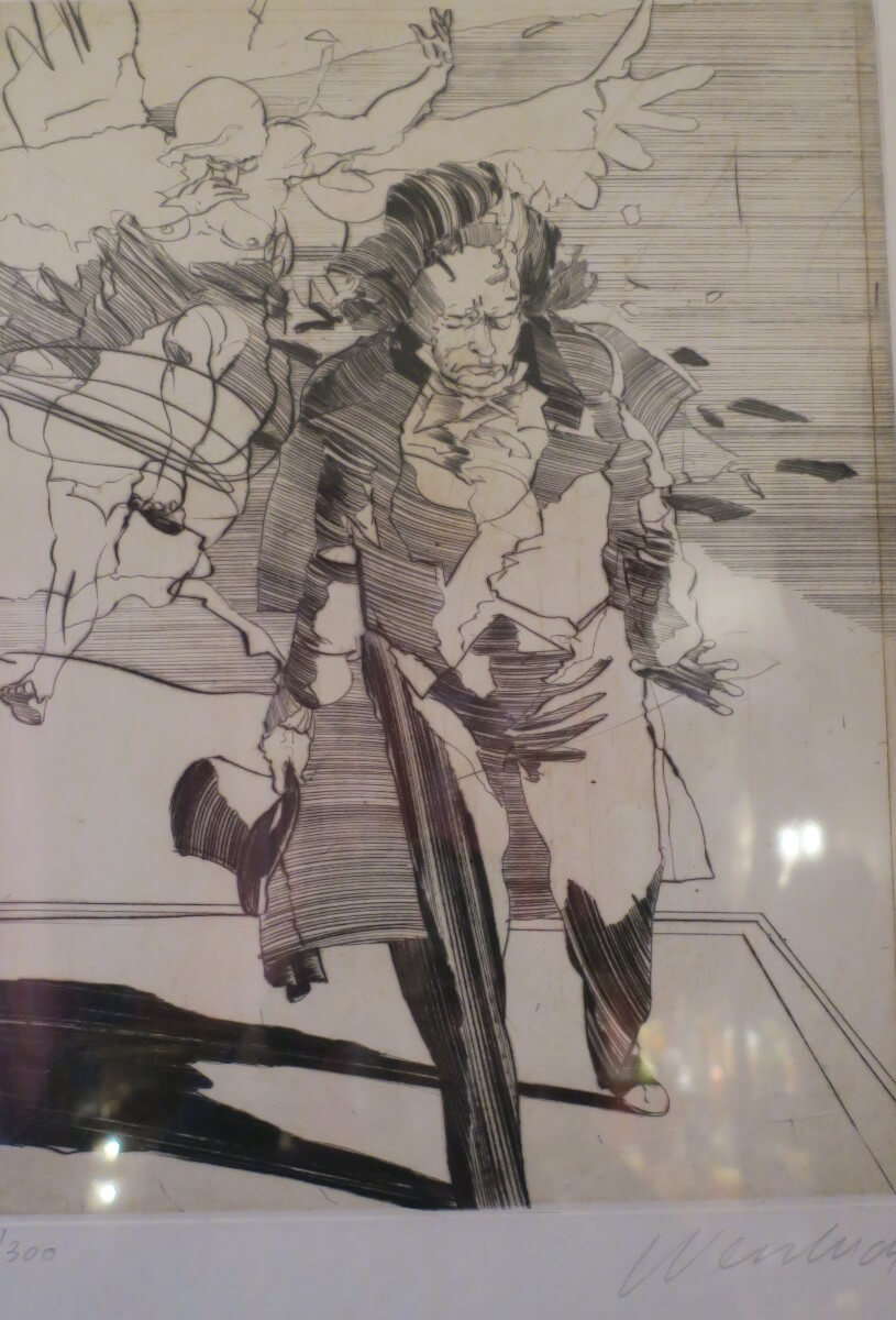 lithographie signée Weisbuch,