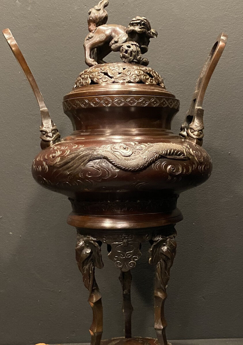 brule parfum en bronze