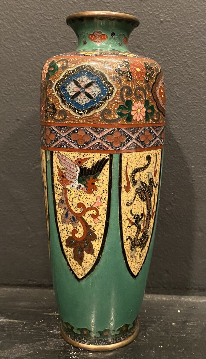 vase en email cloisonné