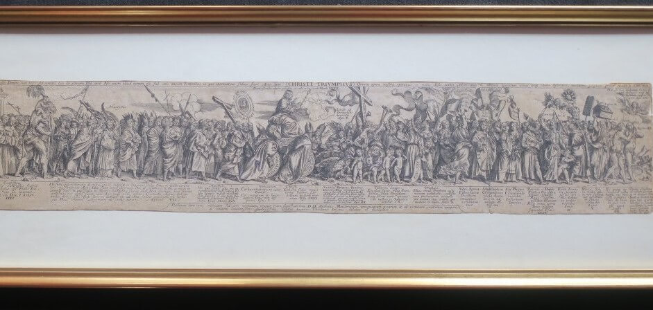 gravure XVII°, le triomphe du christ