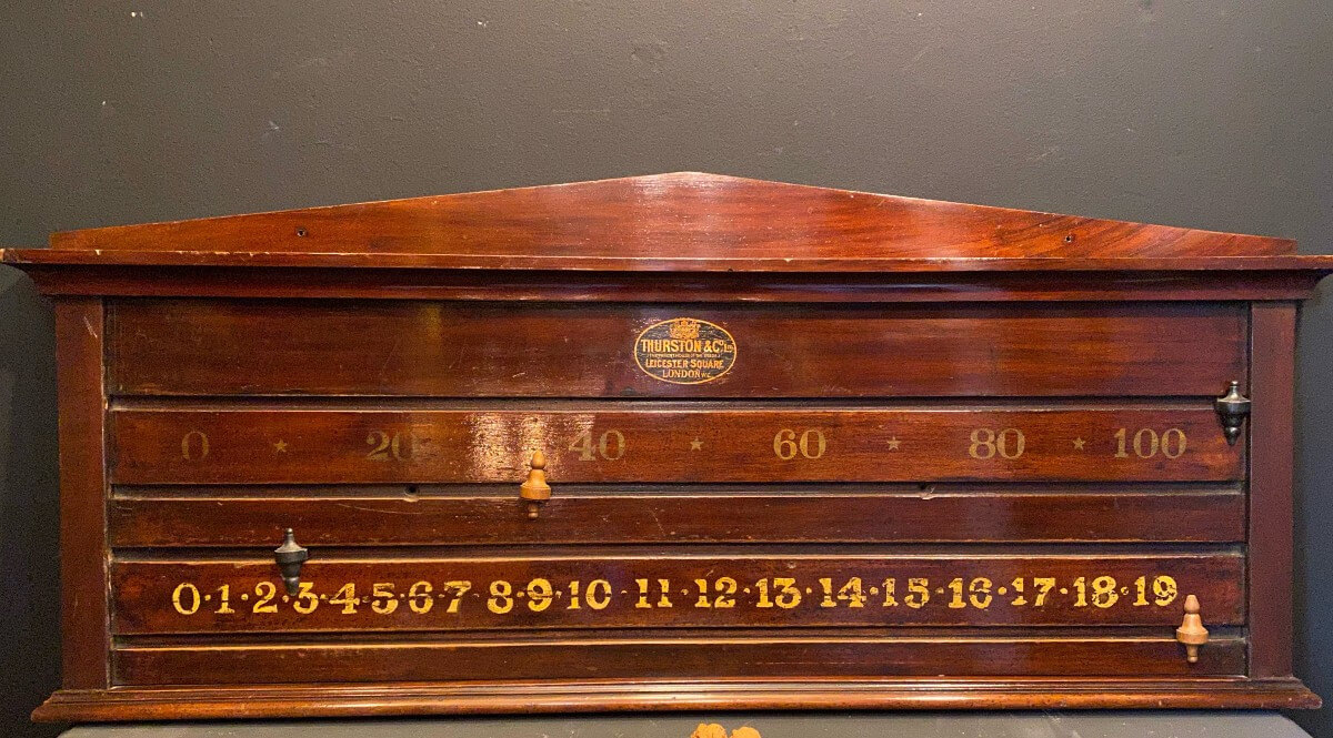 compteur de points en acajou