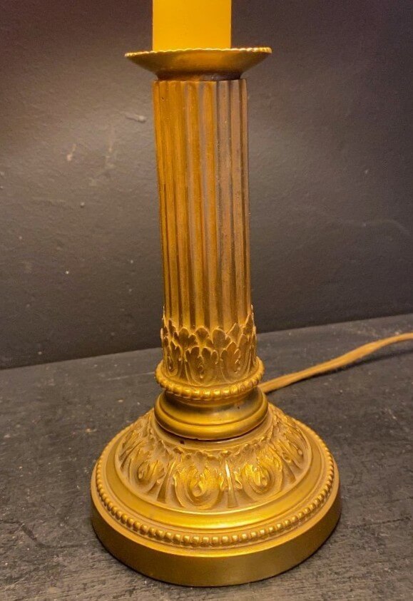 bougeoir VIII° monté en lampe