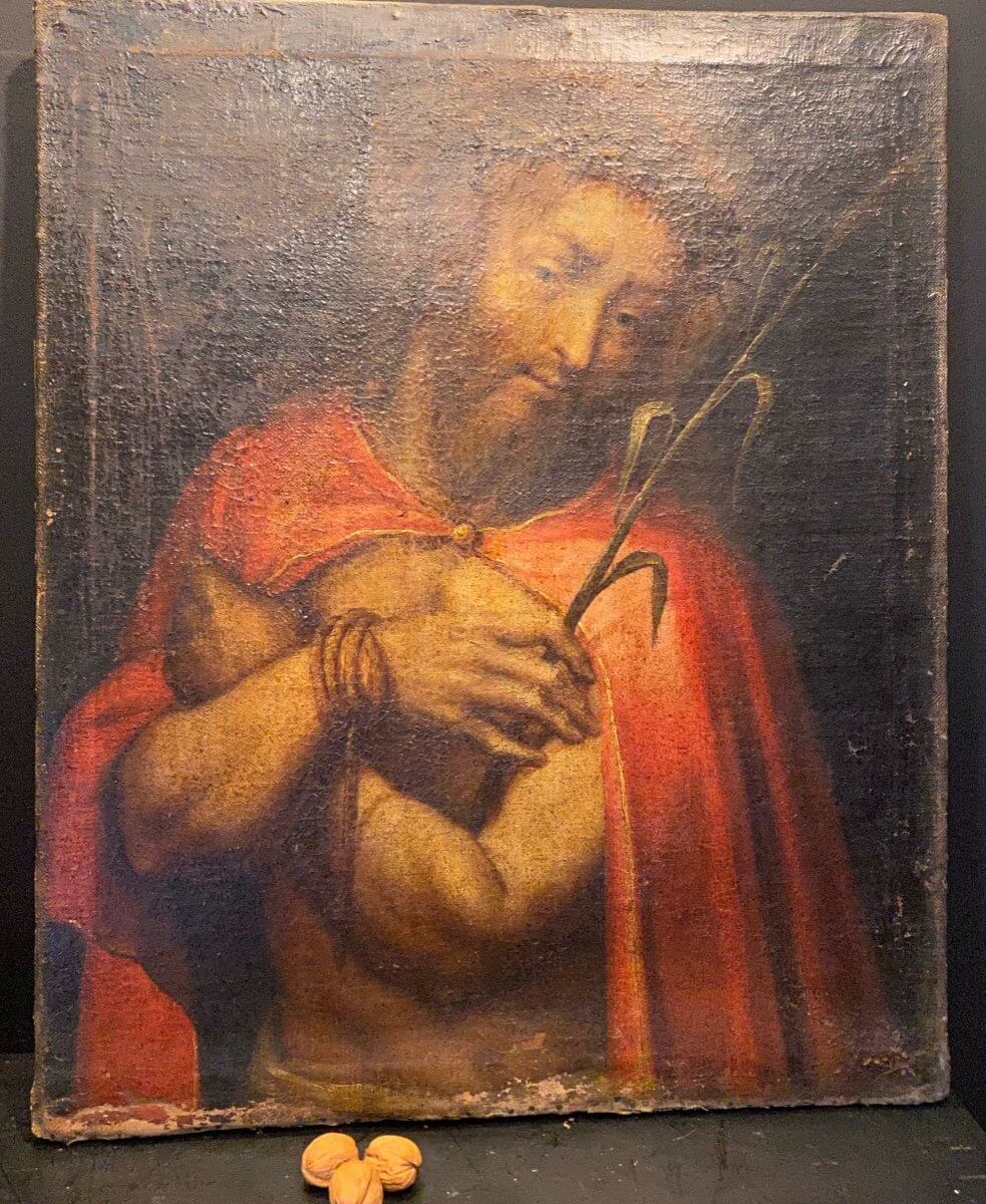 Peinture,tableau Du Christ Aux Liens