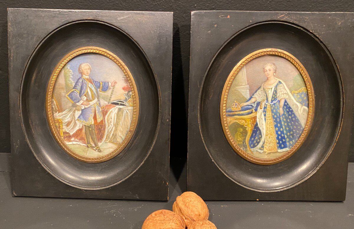 Miniatures, Louis XV Et Son épouse