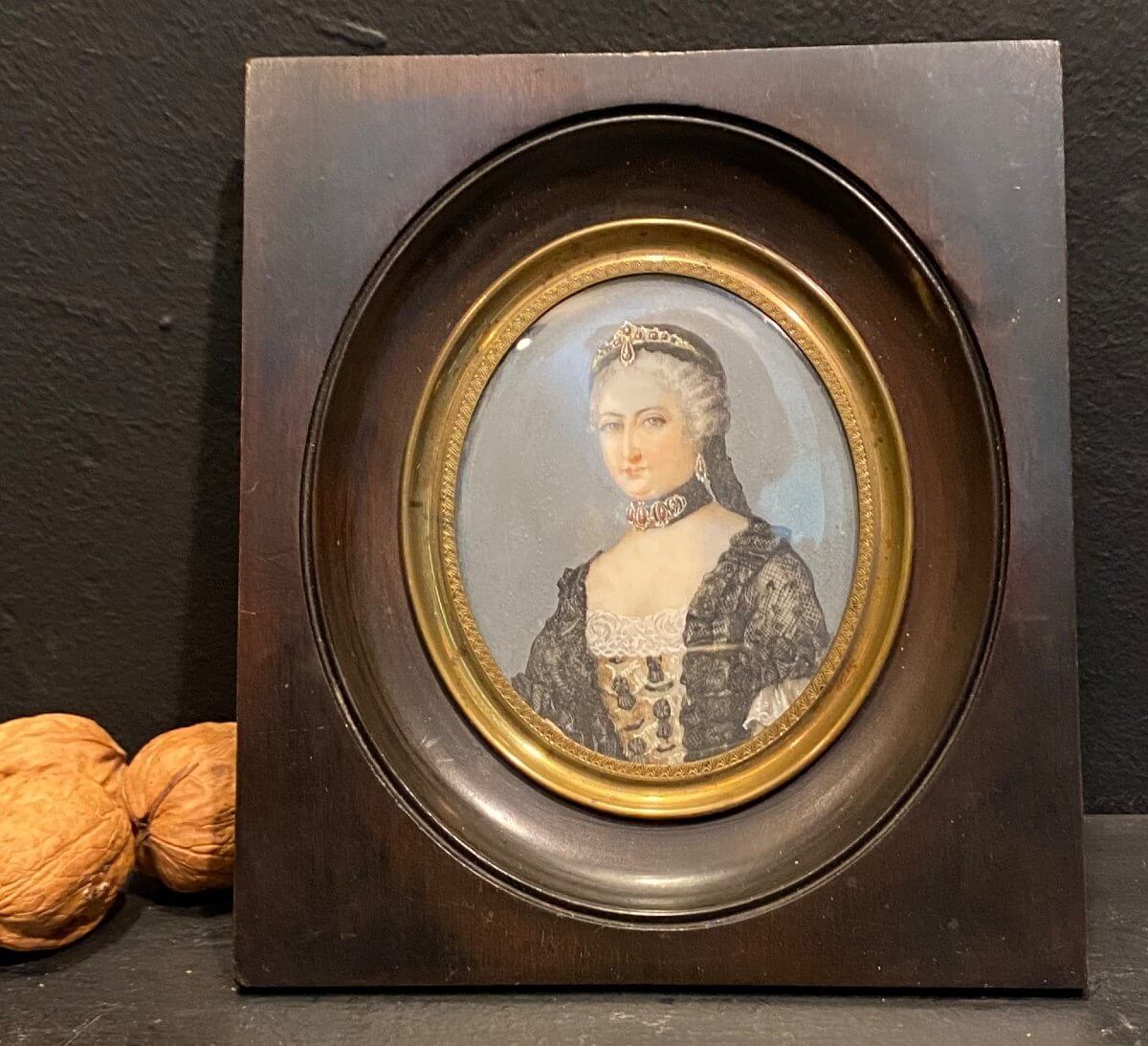 Miniature, Portrait d'Une Dame De Qualité