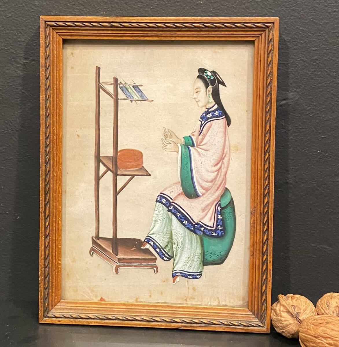 Gouache Sur Papier De Riz