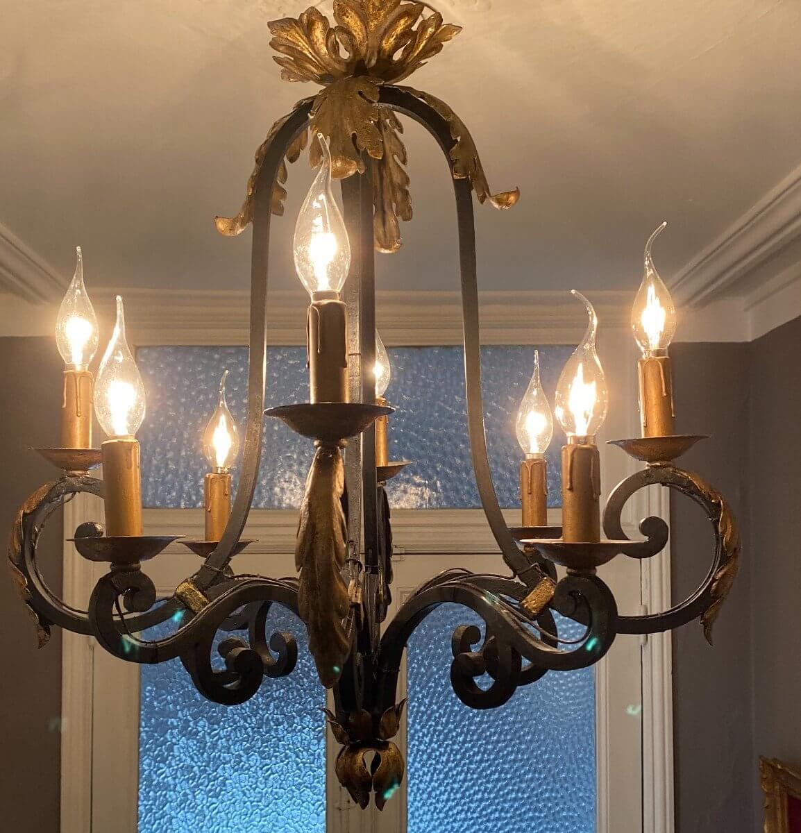 Lustre En Fer Forgé