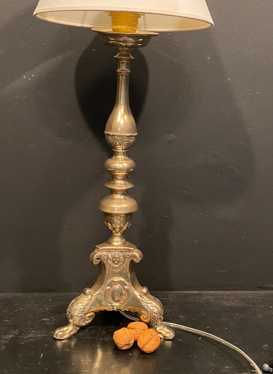 Pic Cierge XVII°, Monté En Lampe