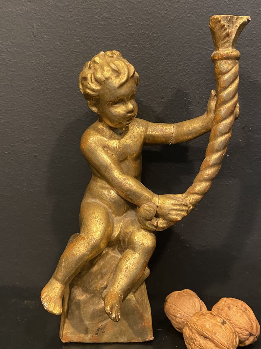 Putti En Bois Doré