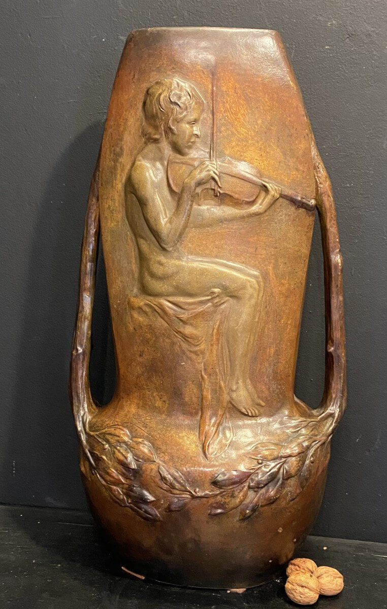 Grand Vase Signé Simon Par Godscheider