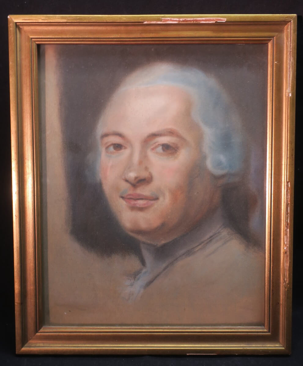 Pastel d'époque XIX° Représentant Jacques Laure Le Tonnelier De Breteuil