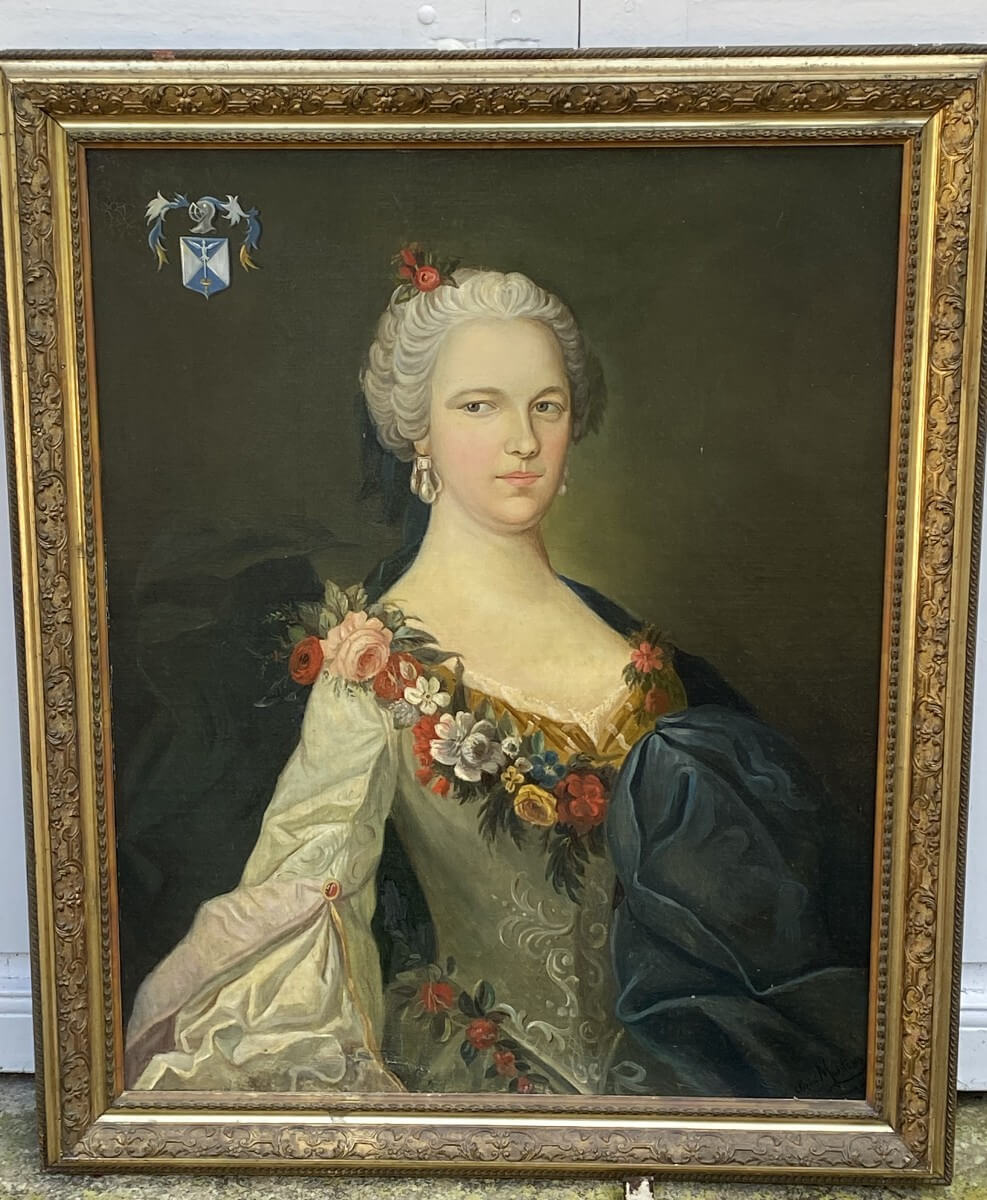 Tableau, Portrait De Femme, Armorié