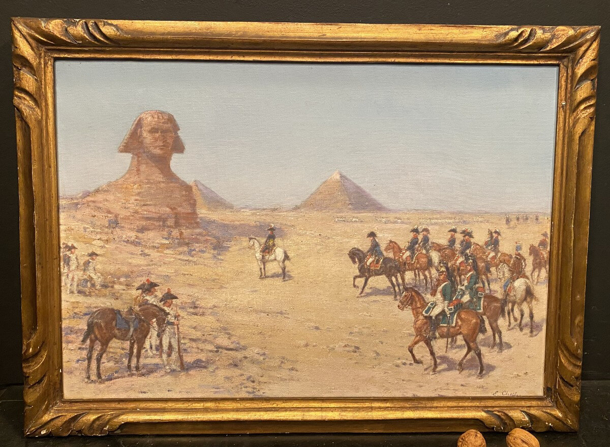 Tableau orientaliste, peinture de Napoléon signée Chepfer