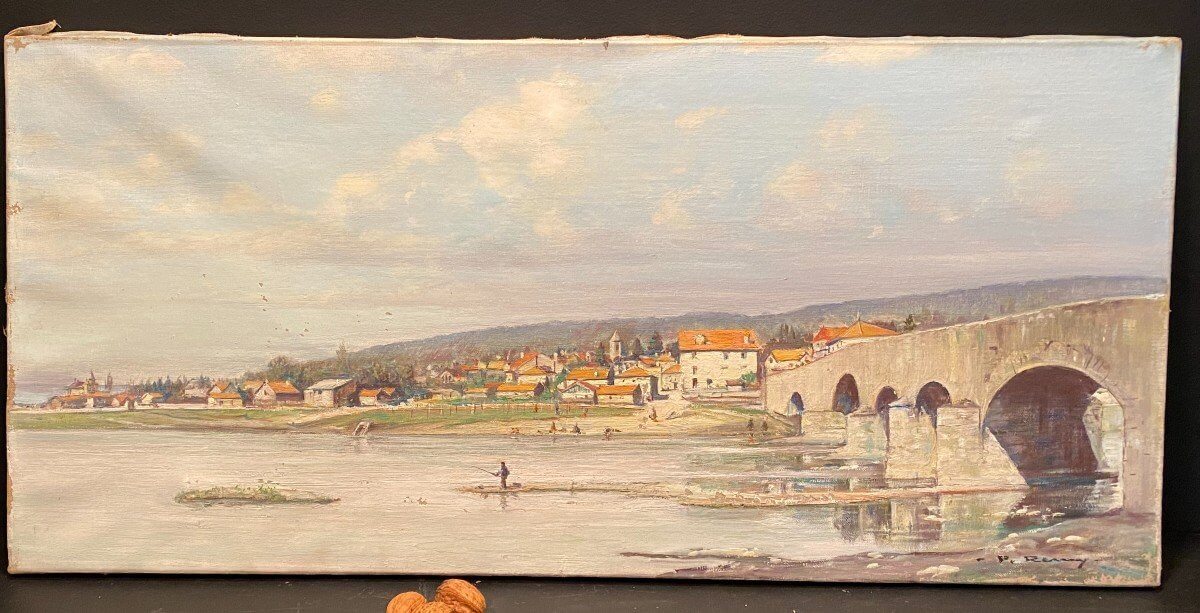 Peinture, Tableau Représentant Le Plateau De Malzéville, Signe P Remy