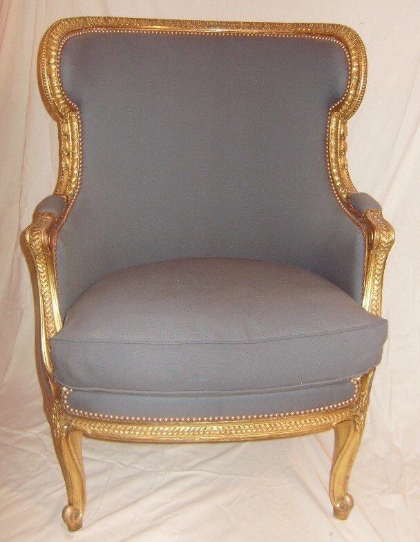Bergère En Bois Doré