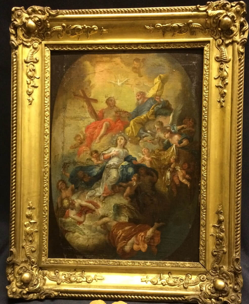 tableau, peinture XVIII° : l 'assomption
