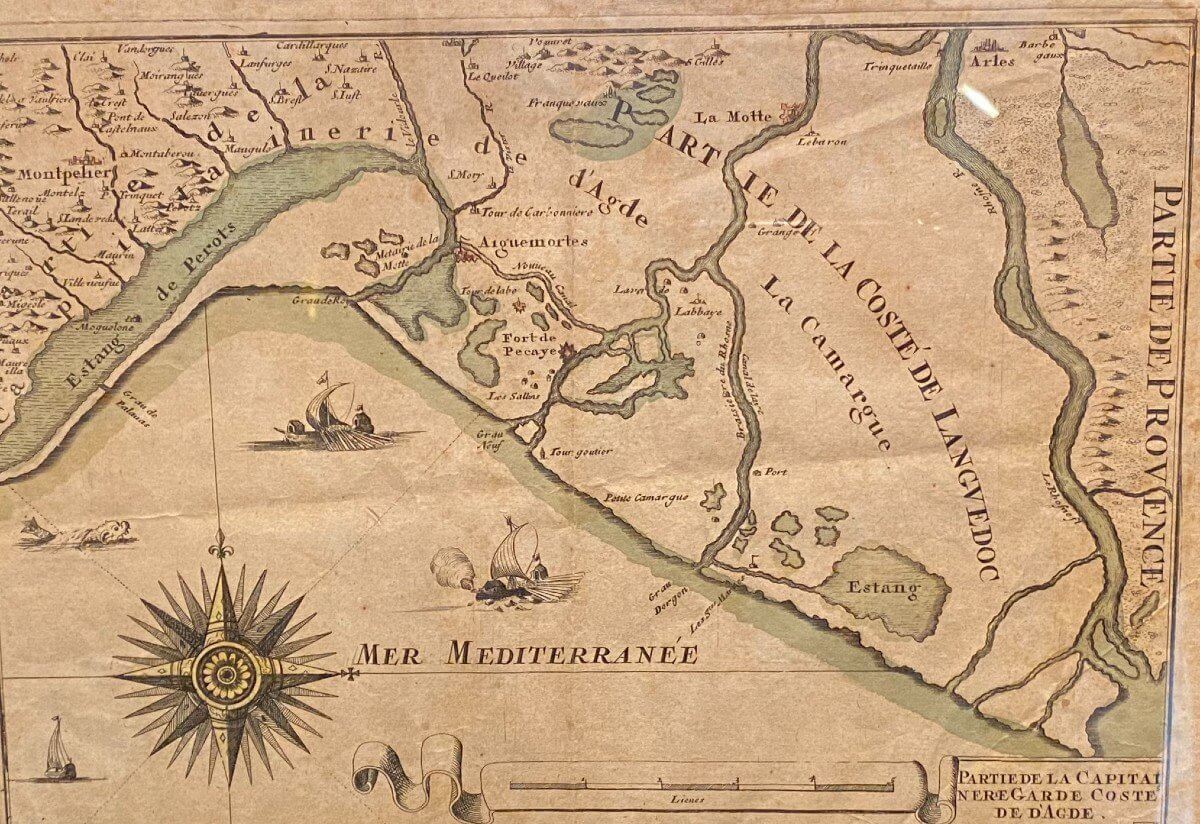 Carte XVIII°, La Capitainerie E Narbonne
