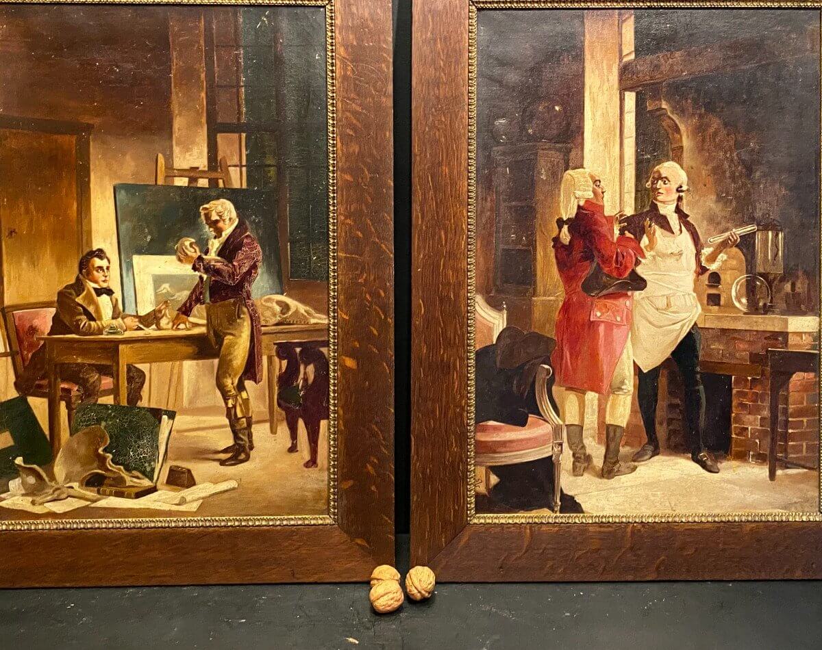 Tableau, Paire De Peinture XIX°