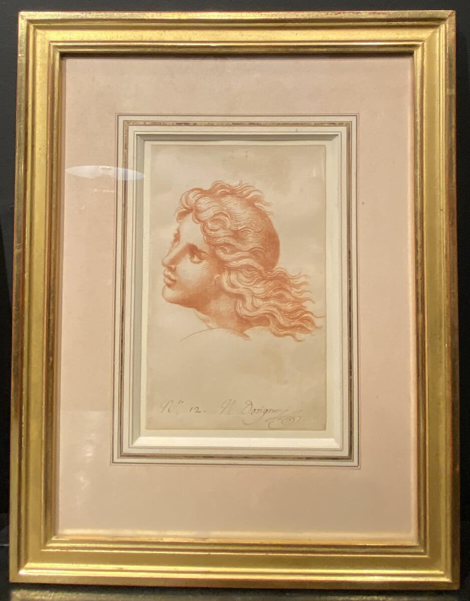 dessin XVIII°, sanguine signée Dorigny