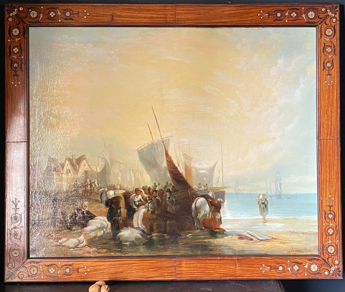 Tableau, Peinture Marine Signée Jules Noël
