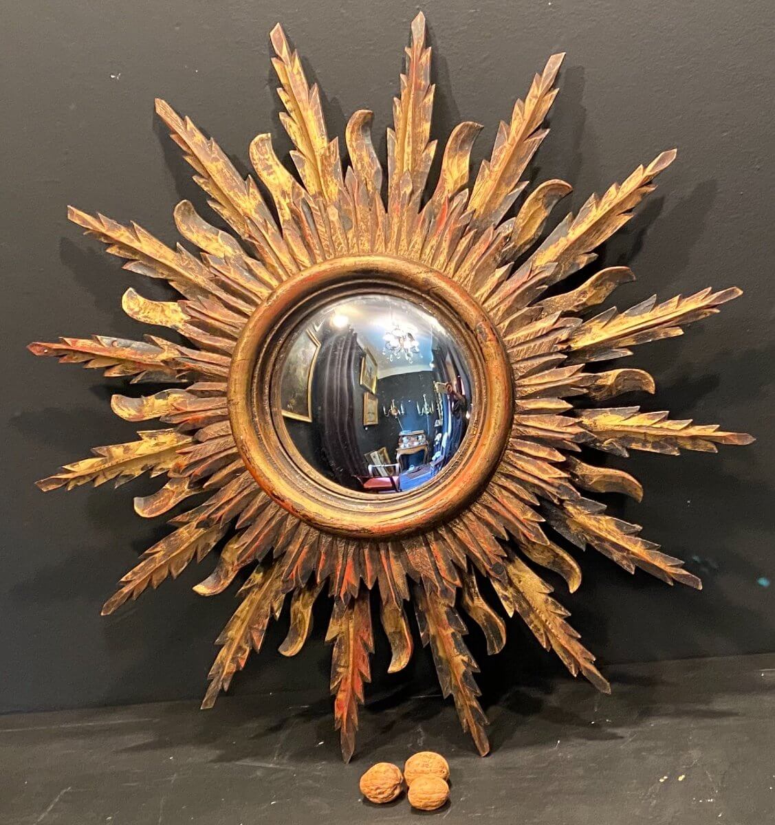 Miroir Soleil En Bois