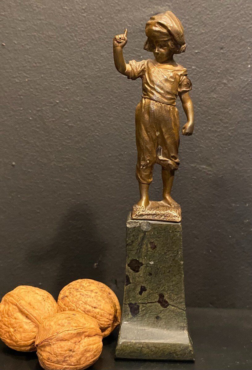 Statuette, Napolitain En Bronze