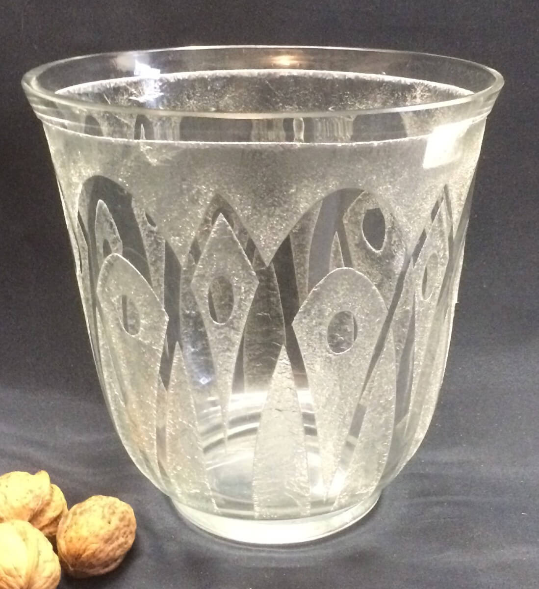 Vase En Cristal Art Déco