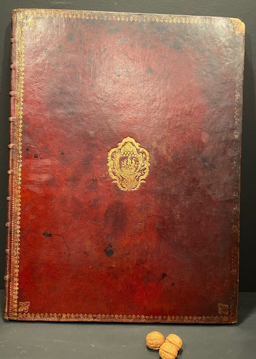 Livre De Fêtes, De Blondel, Armorié Aux Armes De La Ville De Paris