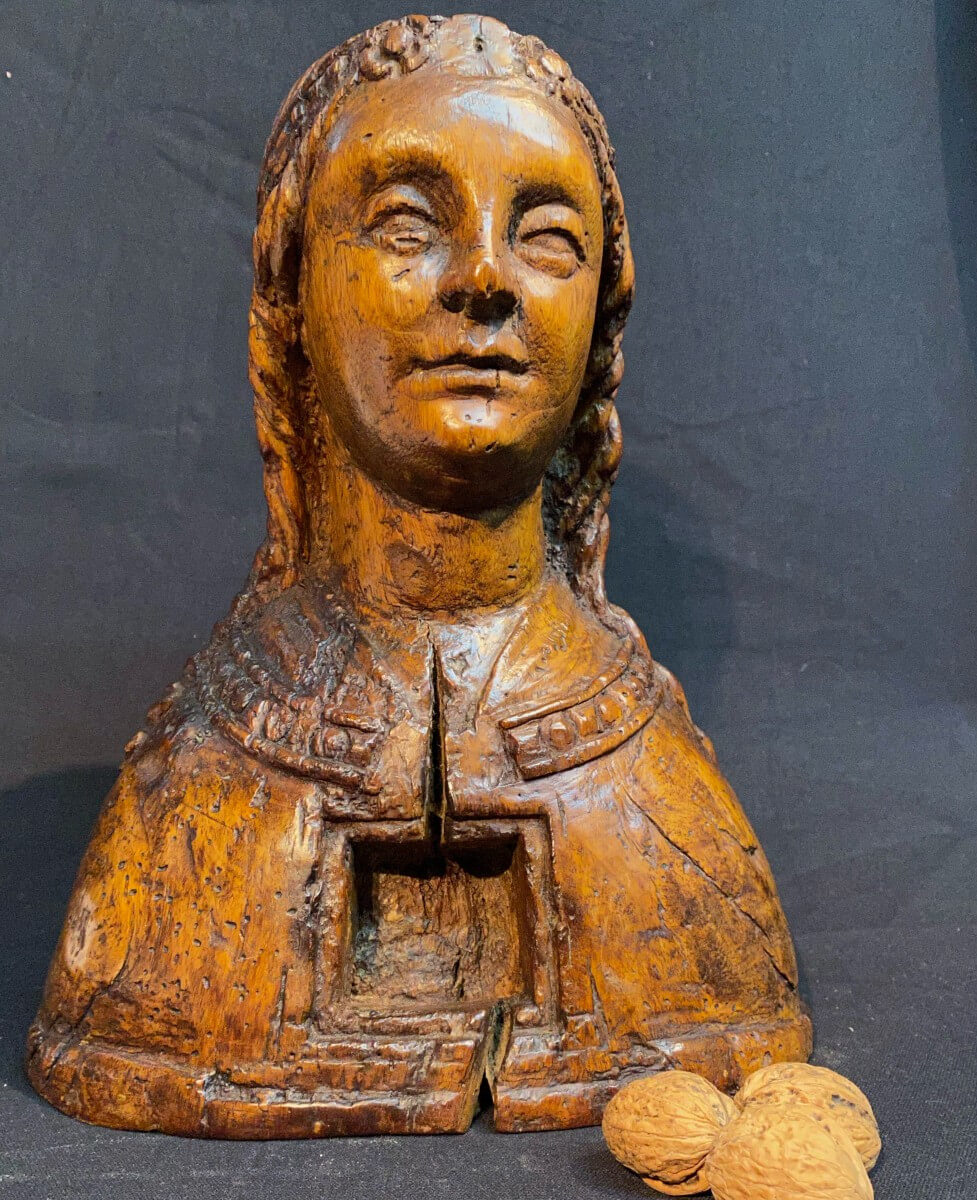 statue de sainte madeleine, époque XVII° siècle.