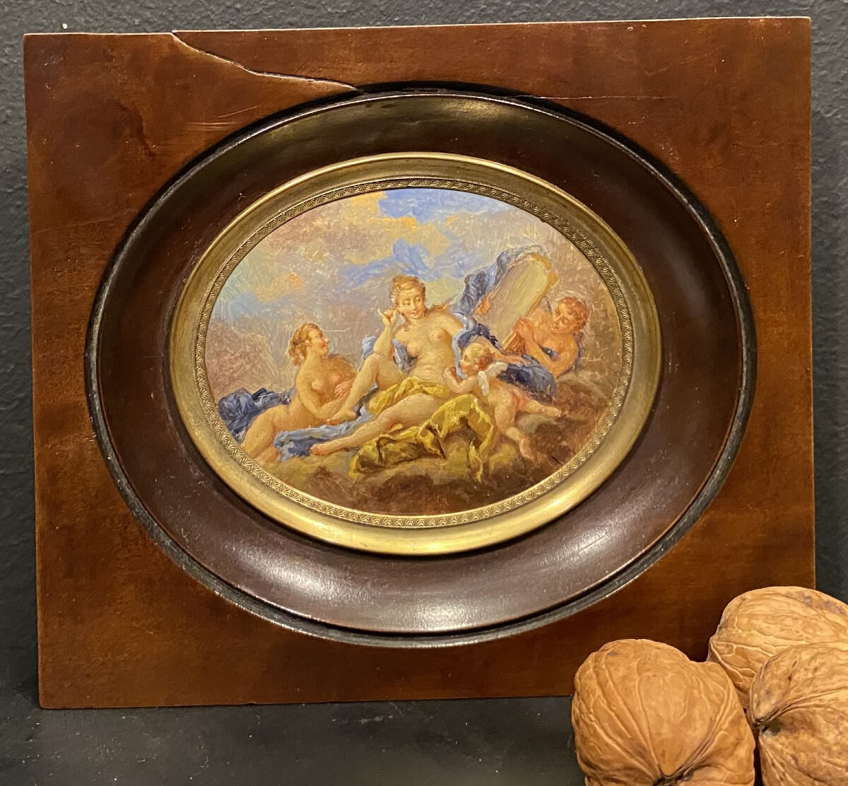 Miniature Sur Cuivre, Allégorie