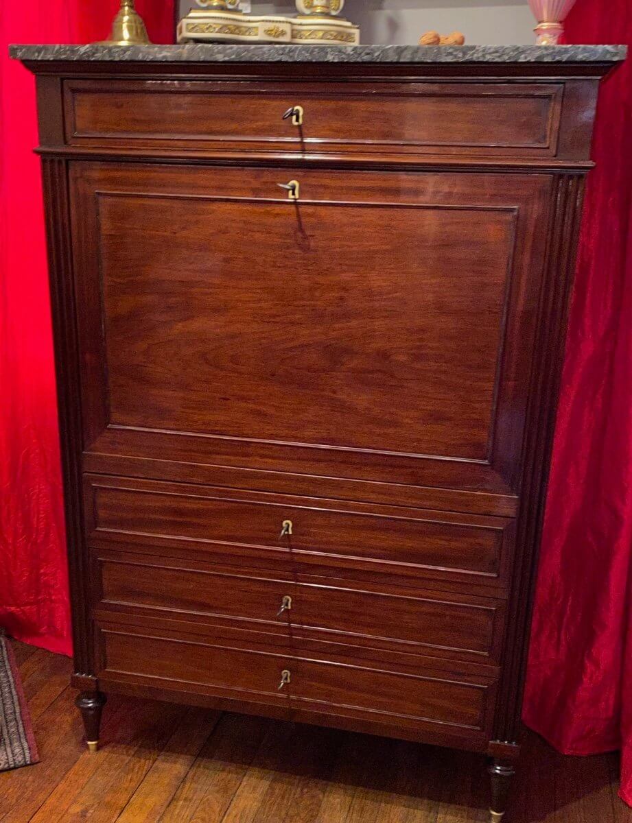 Secretaire Louis XVI En Acajou