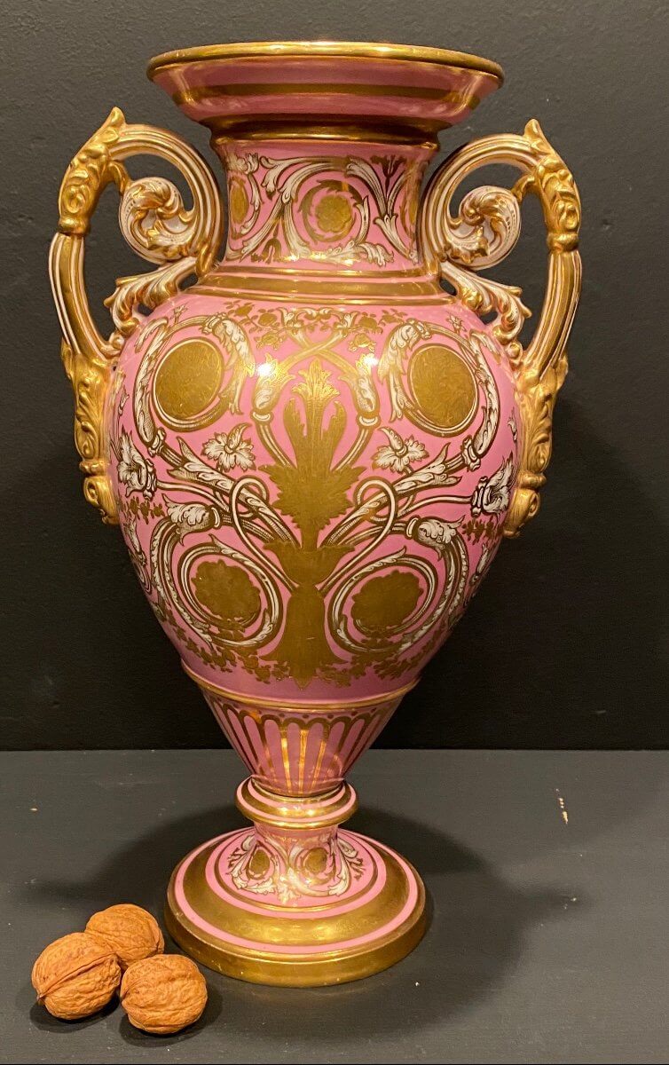 Vase à Anses En Porcelaine XIX° Siècle, Copeland
