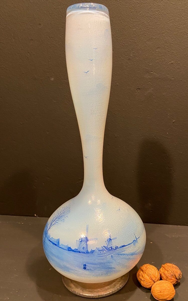 Grand Vase Signé Daum