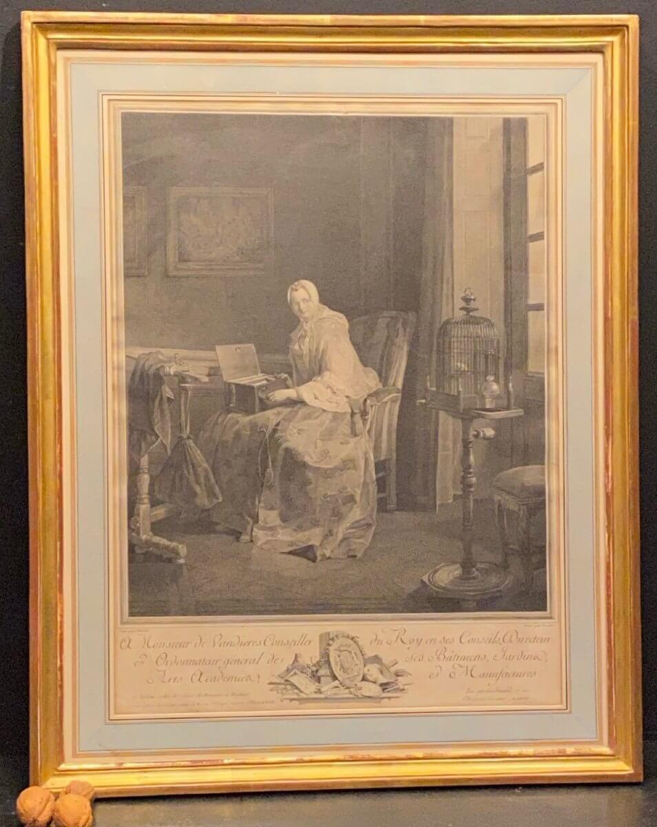 Gravure à Monsieur De Vandières