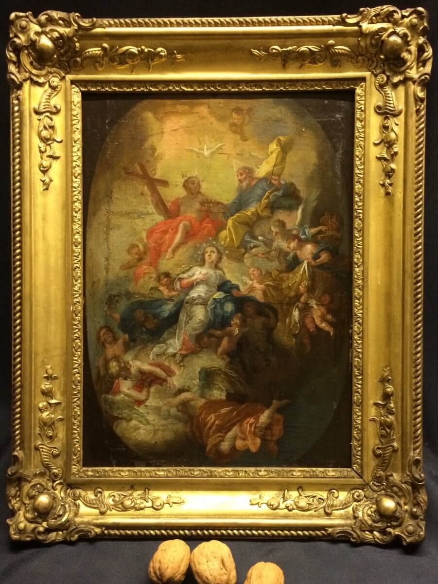 Tableau, Peinture Du XVIII° : l'Assomption