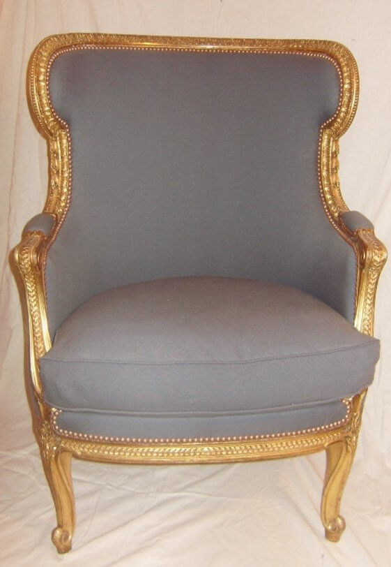 Bérgère De Style Louis XVI En Bois Doré